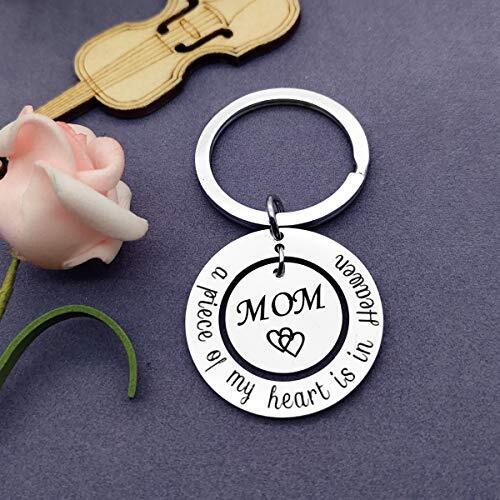 Loss of Mother Jewelry Mom Memorial Keychain A Piece of My Heart is in Heaven - Afbeelding 4 van 7
