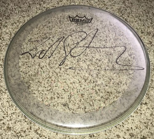 Zak Starkey Signed Remo Drumhead 13 Inch With Proof Ringo Starr The Who