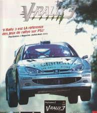 VTG 2002 V-Rally 3 Original French Atari Video Game Print Ad PS2 22x30cm FHM 39