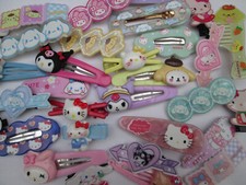 Fermagli per capelli - HELLO KITTY CINNAMOROLL KUROMI MELODY POMPOM - 5 SET