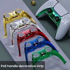 Custom Trim Faceplate Shell Replacement Chrome Case For PS5 Dualsense Controller