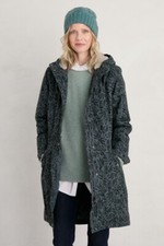 Seasalt Women's Coat - Grey Plant Hunter Waterproof Coat - Regular - Folk Meadow