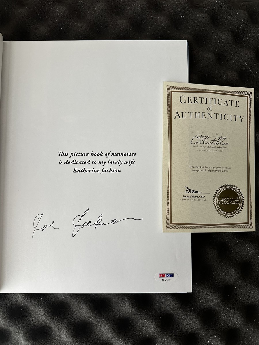 Precious Moments Signed Michael Jackson Father Joseph Jackson PSA