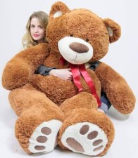 Giant Teddy Bear in Big Box Fully Stuffed  Ready to Hug - Huge 5-Foot Soft New