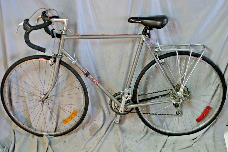 1986 Trek 420 Touring Road Bike 58cm Large Lugged Chromoly Steel US Made Suntour - Image 2 of 4