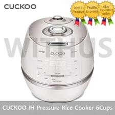 CUCKOO CRP-DHP0610FW IH Pressure Rice Cooker 6Cups White Collection AC 220V
