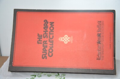 VINTAGE 1986 SUPER SHARP KOLLEKTION KÜCHENMESSER SET RICHARDSON SHEFFIELD NEU!-u