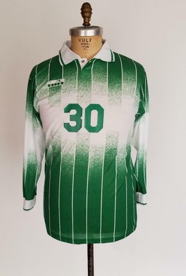 green and white soccer jersey