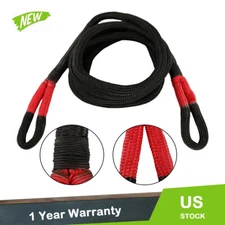 Heavy Duty Kinetic Energy Recovery Tow Rope 1" x 20' NEW W/Storage Bag 33900 LBS