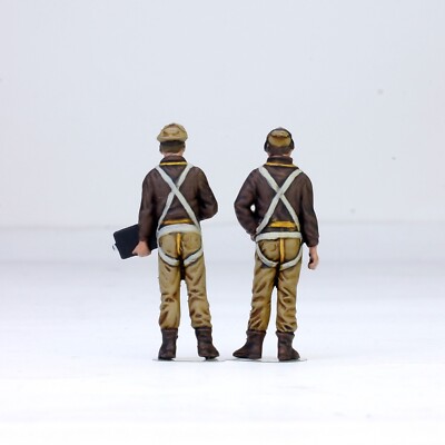 Pre-Order) Set 02 Painted USAAF Fighter Pilots WW2 1:48 Pro Built