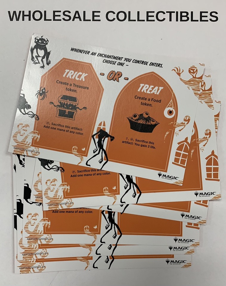 magic the gathering Duskmourn trick or treat MTG EVENT cards & packs