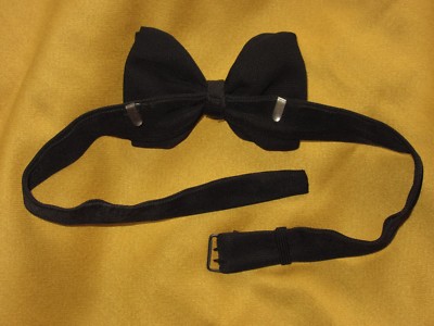 black bow tie dinner funeral formal dickie bow party adjustable classic