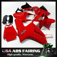 Fit for Kawasaki 2003 2004 03 04 ZX-6R 636 Red ABS Fairing Kit Motorcycle Shell