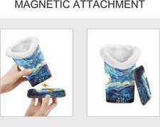 Eyeglasses Holder with Magnetic Base Starry Night  3 Pcs Eyeglasse Plush Lined