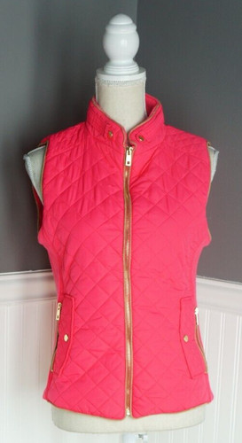 C est Toi Black Label Vest Size M Pink Glod Zipper