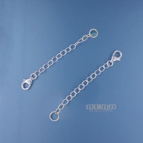 2 Sterling Silver Lobster Claw Clasp - Split Ring Chain Extenders 2 inches - 第 1/1 張圖片