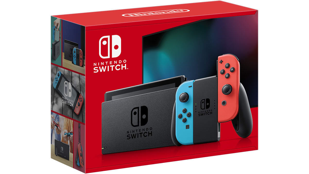 BRAND NEW Nintendo Switch V2 Neon Red Blue Joy-con - 32GB Handheld