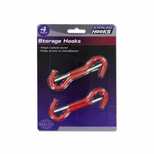 NEW Storage Hooks by Kole Imports 4 piece hook set  HEAVY DUTY INSTALLATION#538