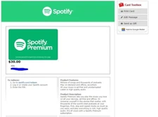 Spotify $30 Gift Card