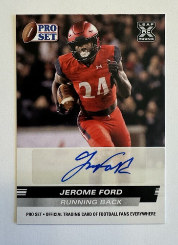 2022 Leaf Pro Set Football - Jerome Ford #PSA-JF2 - RC - Autograph