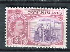 CAYMAN ISLANDS; 1953 early QEII Pictorial issue fine MINT MNH Unmounted 2d. 