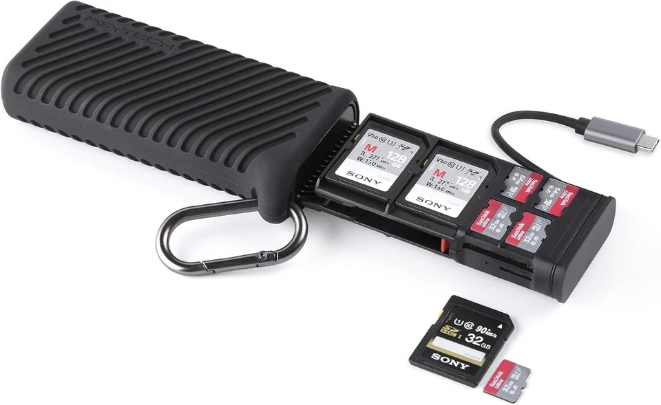 CreateMate 2-in-1 SD/Micro SD Card Reader Black - Image 3 of 4