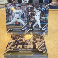 2024 Topps Now World Series Champions Los Angeles Dodgers 15-Card Set