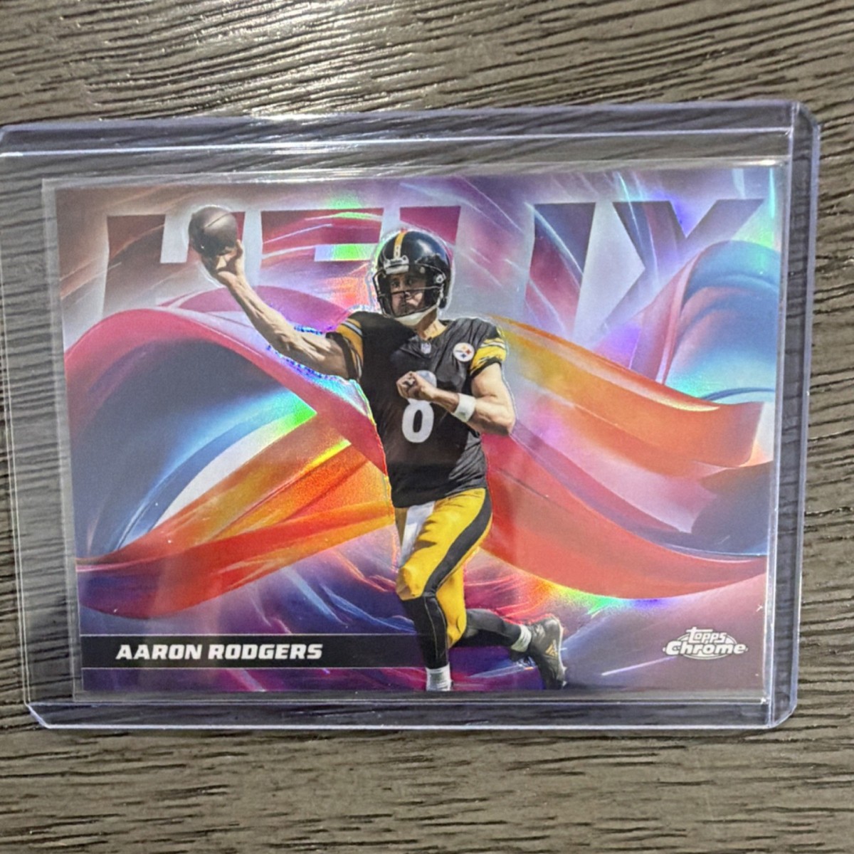 2025 Topps Chrome Helix Insert Aaron Rodgers HX-21 (Steelers) NFL