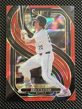 2025 Panini Select - Premier Level Bryce Rainer#126 Red Ice Prizm /199 (RC)