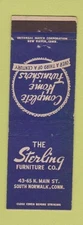 Matchbook Cover - The Sterling Furniture Company South Norwalk CT