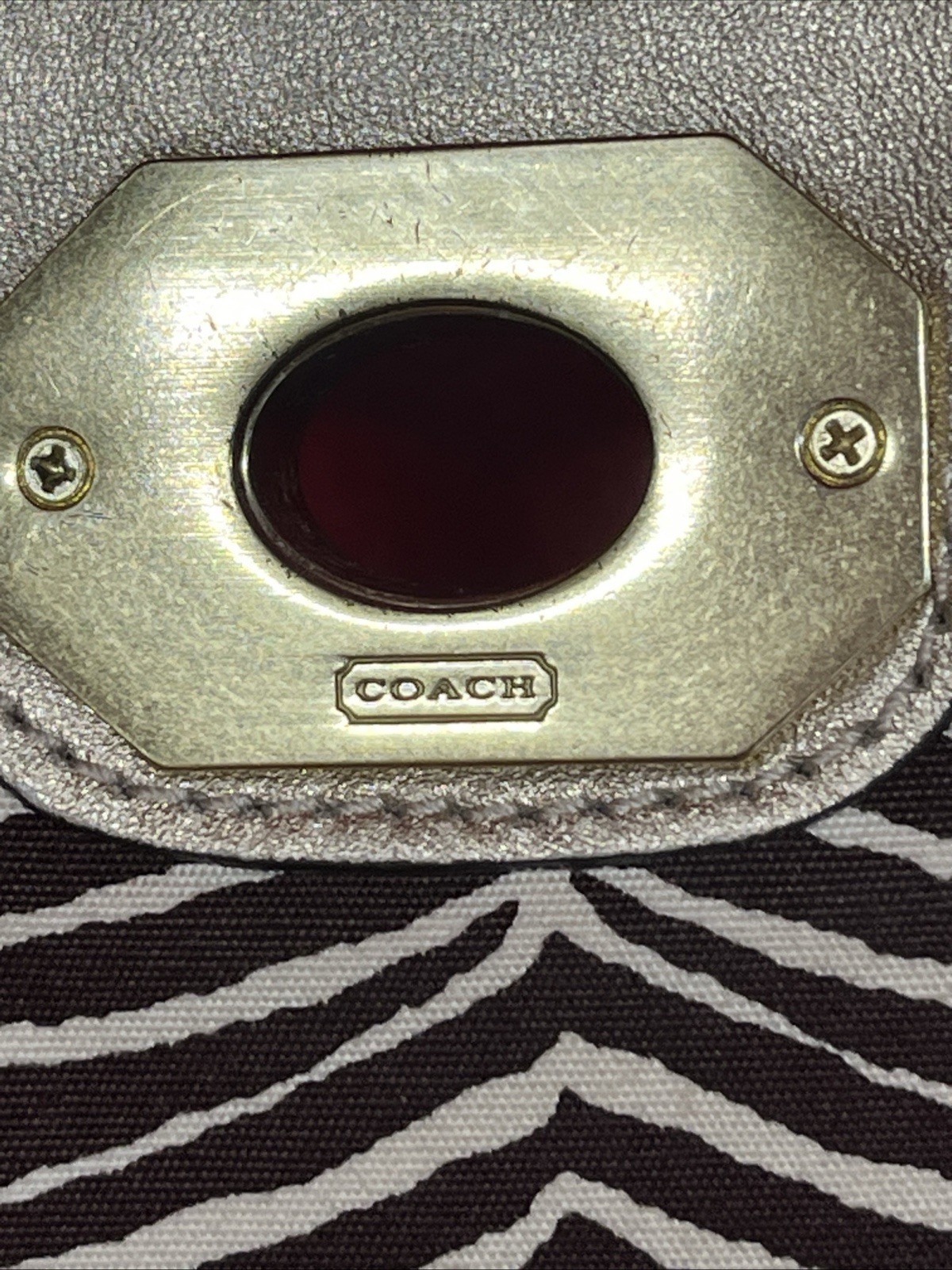 COACH NATALIE STRAW CLUTCH w/ PYTHON EMBOSSED LEA… - image 9