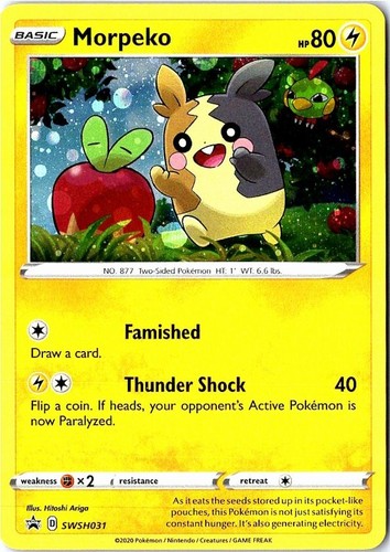 Morpeko SWSH031 SWSH: Sword & Shield Promo Cards HolofoilNM