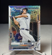 2021 BOWMAN BASEBALL CARD MOJO RILEY GREENE TIGERS RC #BCP-4