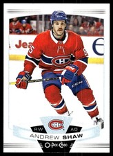2019-20 O-Pee-Chee #86 Andrew Shaw Montreal Canadiens Hockey Card