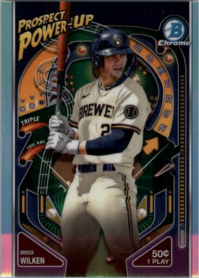 2024 Bowman Chrome Prospect Power-Up #PP7 Brock Wilken - BB
