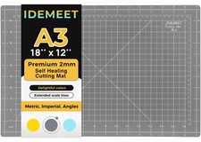 Premium Self Healing Cutting Mat 18'' x 12'', A3 Non-slip Sewing Mat for Quiltin
