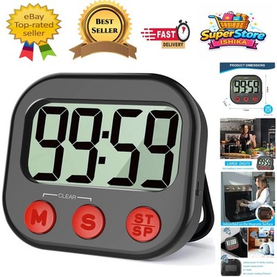 Visueller Koch-Timer mit lautem Alarm & großem Display - Ideal für geschäftige Küchen