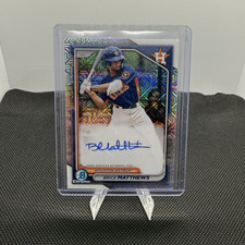 Topps 2024 Bowman Chrome Mega Box Mojo Autograph Rookie Brice Matthews Astros