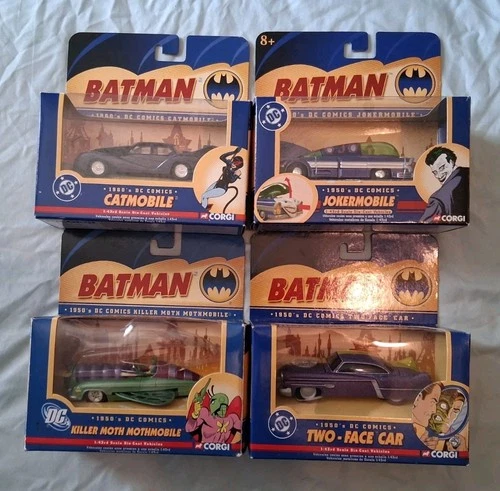 Vintage Corgi 1950's Batmobile Lot DC Comics 1:43