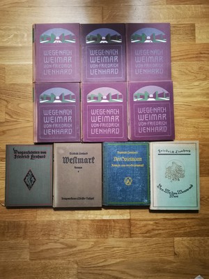 Friedrich Lienhard Konvolut: Wege nach Weimar I VI + Der Spielmann + Westmark ua