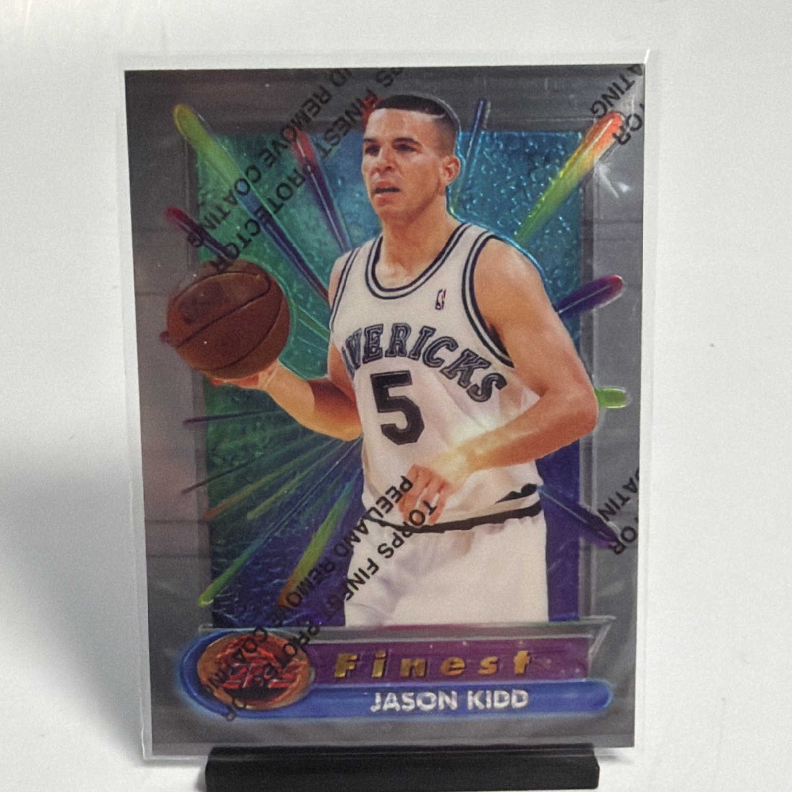 1994-95 Topps Finest Jason Kidd Rookie NM Card #286 With COATING HOF ROTY!