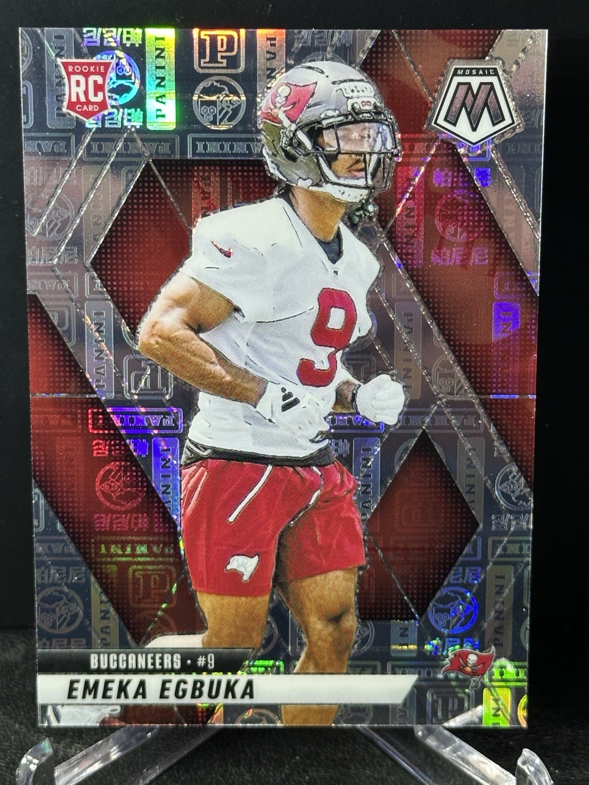 EMEKA EGBUKA 2025 Mosaic #376 RC Silver Knight /149 Buccaneers Rookie WR OSU!