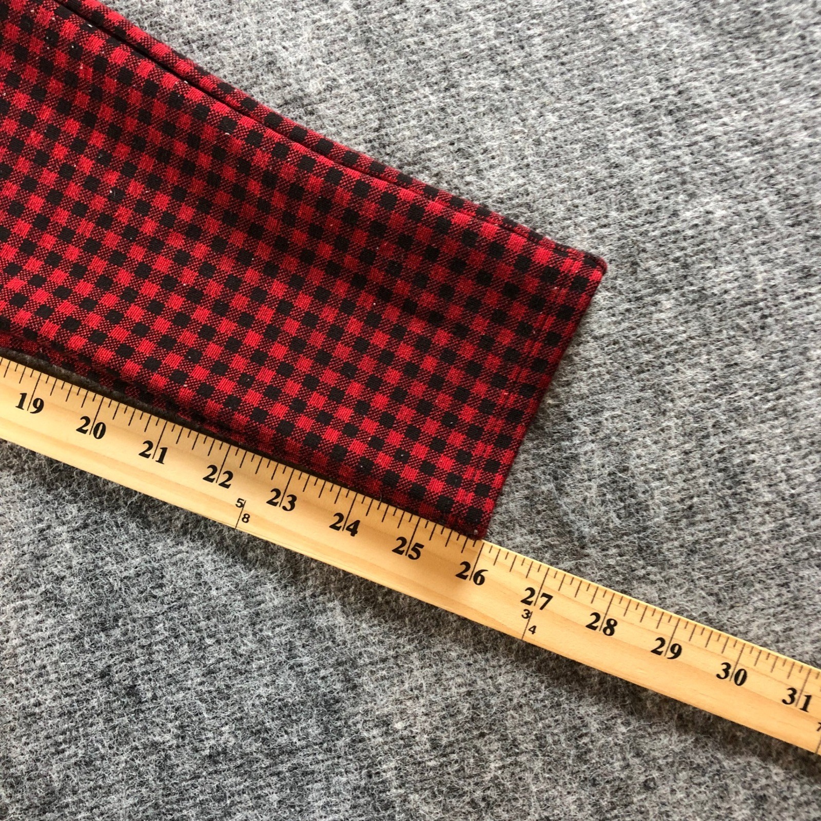 Zara Basic Red Black Gingham Checkered Pants Wome… - image 5