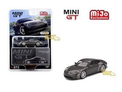 1:64 Mini GT#373 Porsche 911 (992) GT3 Touring Agate Grey Metallic MGT00373