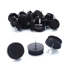 Nail on Felt Pads Furniture Pads Nail- Floor Protectors for Furniture Legs 24...