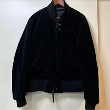 Engineered Garments MA-1 Velvet Black Bomber Jacket Size Small #EK ZFA