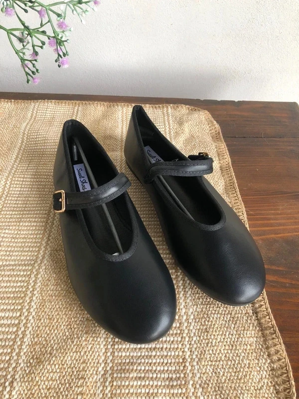 Décolleté Mary Jane nere da donna effetto vernice con tacco 4 cm Swish