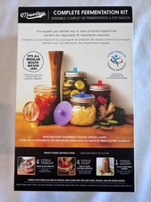 MASONTOPS COMPLETE FERMENTATION KIT FOR REGULAR MOUTH JARS & RECIPE BOOK NEW
