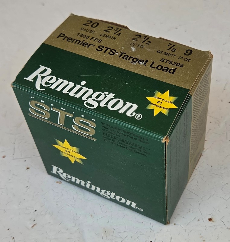 Remington "STS" Premier 20 Gauge Skeet Load Empty Box