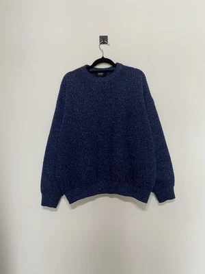 Pull vintage Hugo Boss en laine tricoté fabriqué en Italie taille 52 M L anné... - Photo 1/4